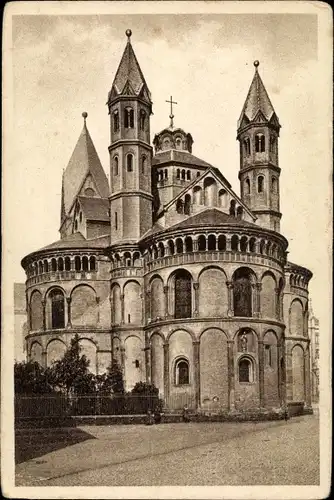 Ak Köln am Rhein, Kirche St. Aposteln, Außenansicht