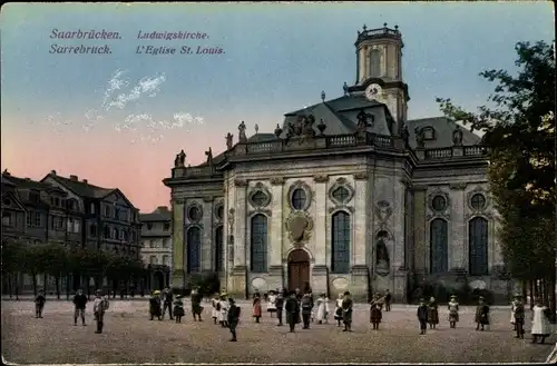 Ak Saarbrücken im Saarland, Ludwigskirche