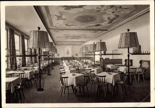Ak München, Rheinhof-Gaststätten, Speisesaal