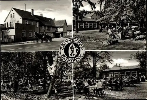 Ak Dänkritz Neukirchen in Sachsen, Konsum-Gaststätte Dänkritzer Schmiede, Gäste