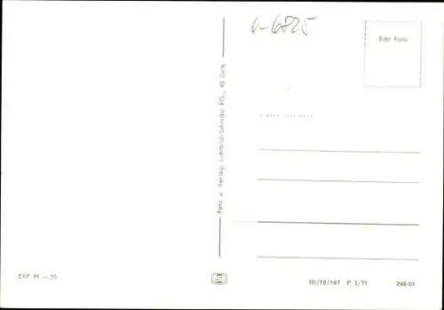 Ak Schwarzburg in Thüringen, Bahnhof, Sicht durch Bäume