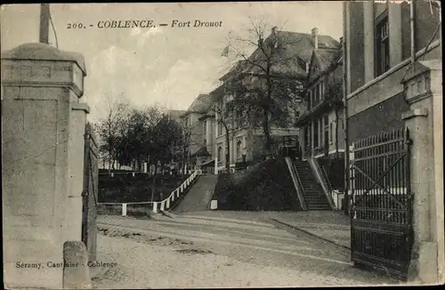 Ak Koblenz am Rhein, Coblence, Fort Drouot, Außenansicht