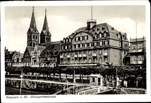 Ak Boppard am Rhein, Rheinpromenade