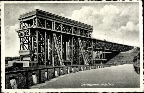 Ak Niederfinow im Barnim, Schiffshebewerk, 1926 bis 1934 erbaut