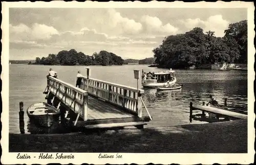Ak Eutin in Ostholstein, Eutiner See, Schiff
