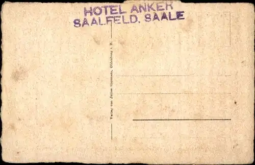 Künstler Ak Saalfeld in Thüringen, Marktplatz und Johanneskirche