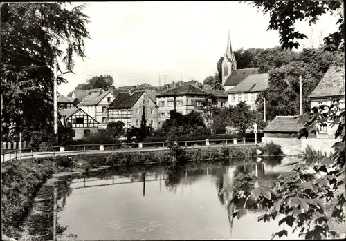 Ak Hummelshain in Thüringen, Teilansicht, Kirche