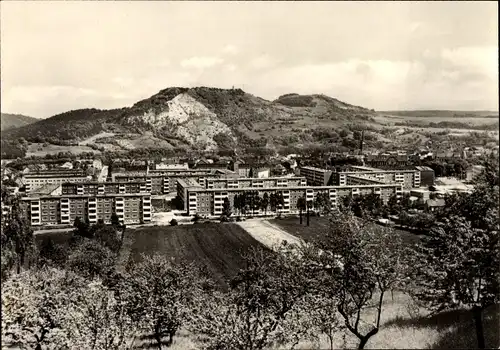 Ak Kahla in Thüringen, Neubausiedlung, Panorama