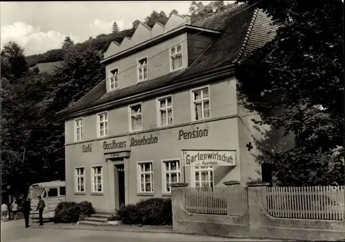 Ak Rohrbach Thüringen, Gasthaus Auerhahn, Bus