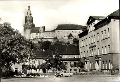 Ak Weida in Thüringen, Platz der Freiheit