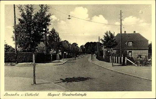 Ak Lensahn in Ostholstein, Blick auf die August Friedrich Straße