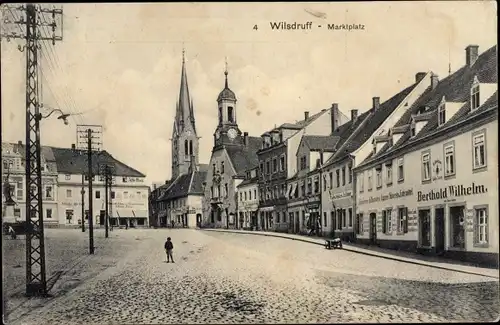 Ak Wilsdruff in Sachsen, Marktplatz