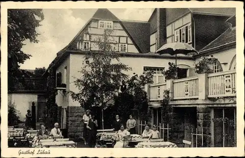 Ak Lübau Rabenau Tharandt Erzgebirge, Gasthof Lübau