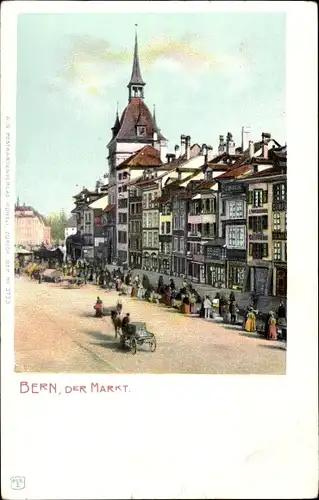 Ak Bern Stadt Schweiz, Markt