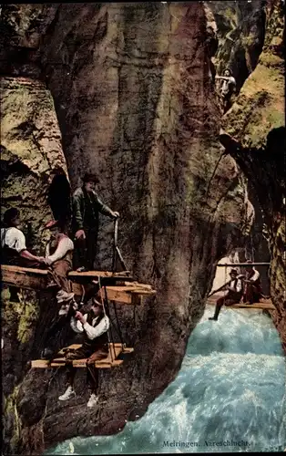 Ak Meiringen Kanton Bern, Gorge de l'Aare, Aareschlucht