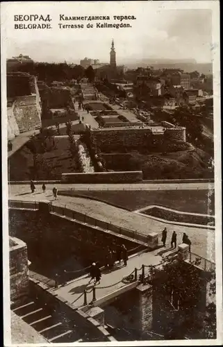 Ak Beograd Belgrad Serbien, Kalemegdan, Terrasse