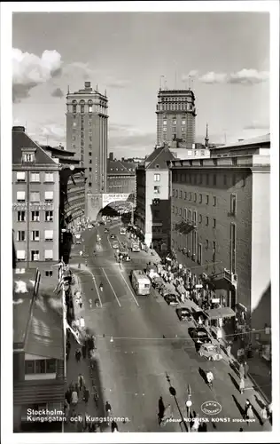 Ak Stockholm Schweden, Kungsgatan och Kungstornen
