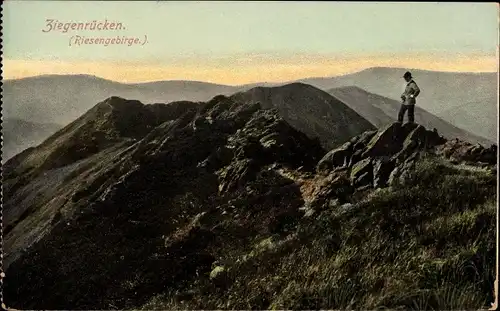 Ak Region Königgrätz Riesengebirge Tschechien, Kozí hřbety, Ziegenrücken