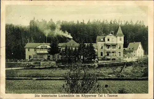 Ak Wehrheim im Taunus Hessen, Die historische Lochmühle im Köpperner Tal