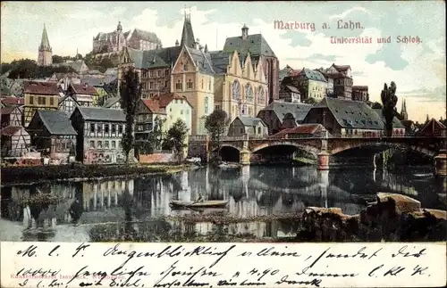 Ak Marburg an der Lahn, Universität, Schloss