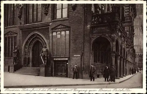 Ak Hansestadt Bremen, Rathaus, Bremer Ratskeller