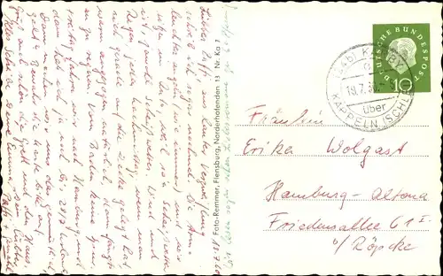 Ak Kappeln an der Schlei, Straßenansicht