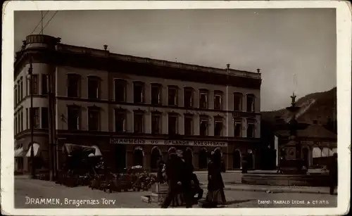 Ak Drammen Norwegen, Bragernaes Torv