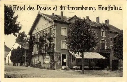 Ak Houffalize Wallonien Luxemburg, Hotel des Postes et du Luxembourg
