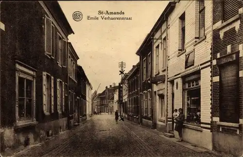 Ak Sint Amands Flandern Antwerpen, Emile Verhaerenstraat