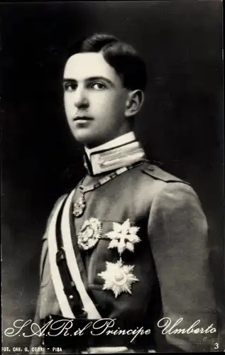 Ak SAR il Principe Umberto, Letzter König von Italien