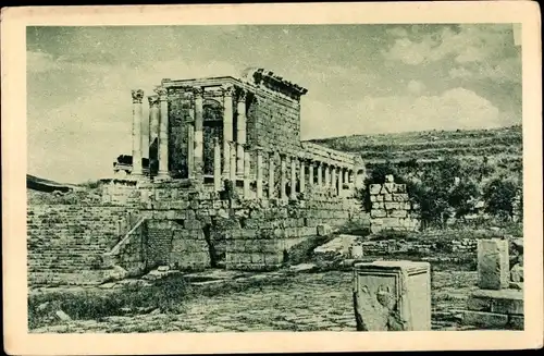 Ak Djemila Algerien, Temple Septimien, Terreaccueillente, aux sites inoubliables au climat ideal