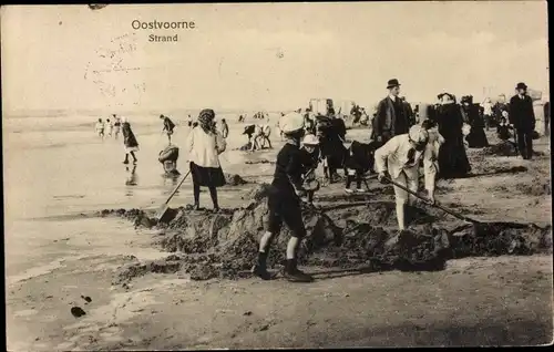Ak Oostvoorne aan Zee Südholland, Strand