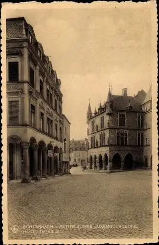 Ak Echternach Luxemburg, Hôtel de Ville