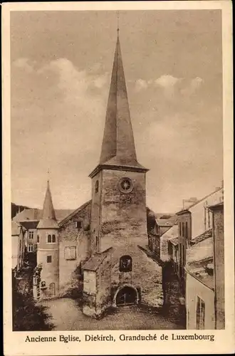 Ak Diekirch Luxemburg, Église
