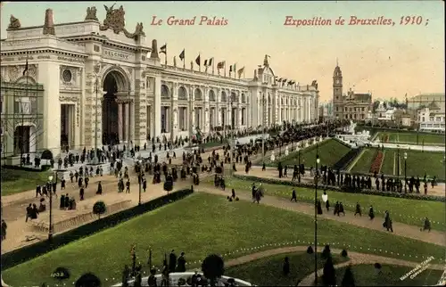 Ak Bruxelles Brüssel, Weltausstellung 1910, Le Grand Palais