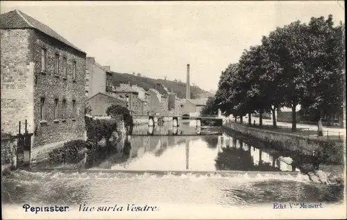 Ak Pepinster Wallonien Lüttich, Vue sur la Vesdre