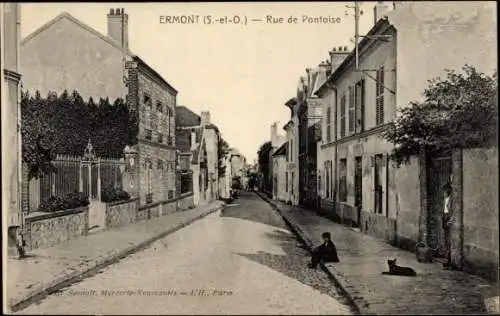 Ak Ermont Val d'Oise, Rue de Pontoise