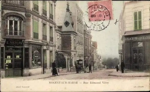 Ak Nogent sur Marne Val de Marne, Rue Edmont Vitry