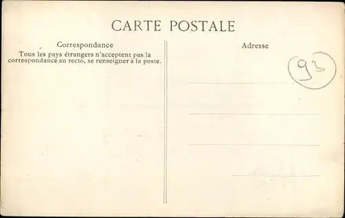 Ak Pierrefitte Seine Saint Denis, Rue Jules Chatenay, Restaurant