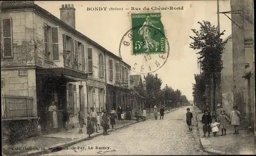 Ak Bondy Seine Saint Denis, Rue du Chêne Rond