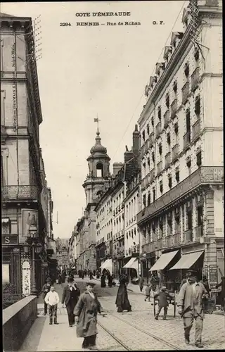 Ak Rennes Ille et Vilaine, Rue de Rohan