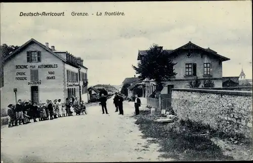 Ak Avricourt Meurthe et Moselle, La Frontiere, Deutsch französische Grenze, Geschäft