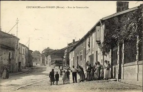 Ak Cousances les Forges Meuse, Rue de Cousancelles