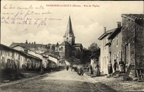 Ak Dammarie sur Saulx Meuse, Rue de l'Église