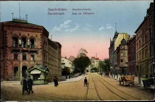 Ak Saarbrücken im Saarland, Reichsstraße
