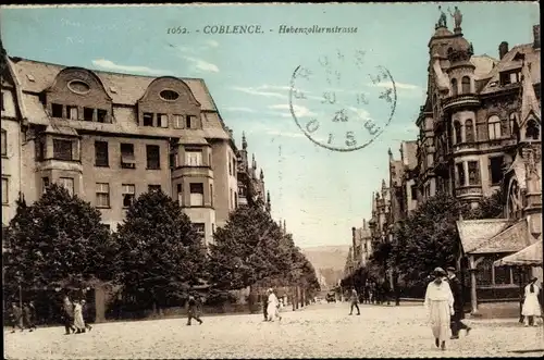 Ak Koblenz am Rhein, Hohenzollernstraße