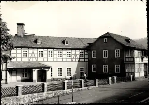 Ak Schwarzburg in Thüringen, Haus, Außenansicht
