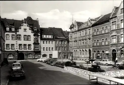 Ak Kahla in Thüringen, Markt, Autos