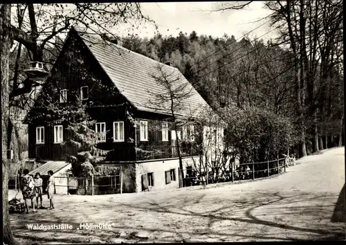 Ak Penig in Sachsen, Waldgaststätte Höllmühle, Außenansicht