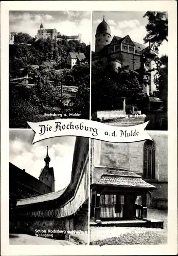 Ak Rochsburg Lunzenau in Sachsen, Schloss Rochsburg, Wehrgang